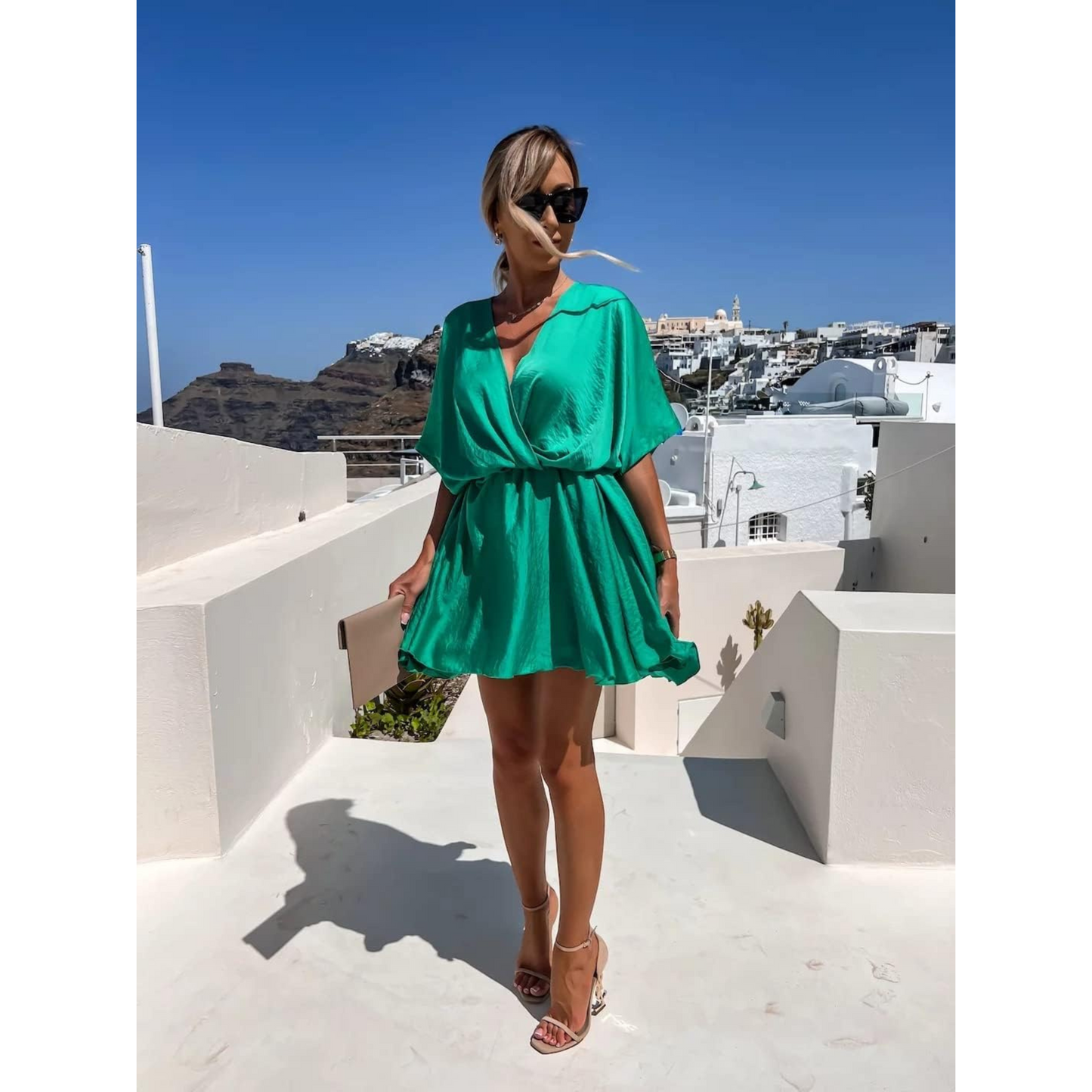 Femmes Robe Boho | V-Neck et Style Cérémonie