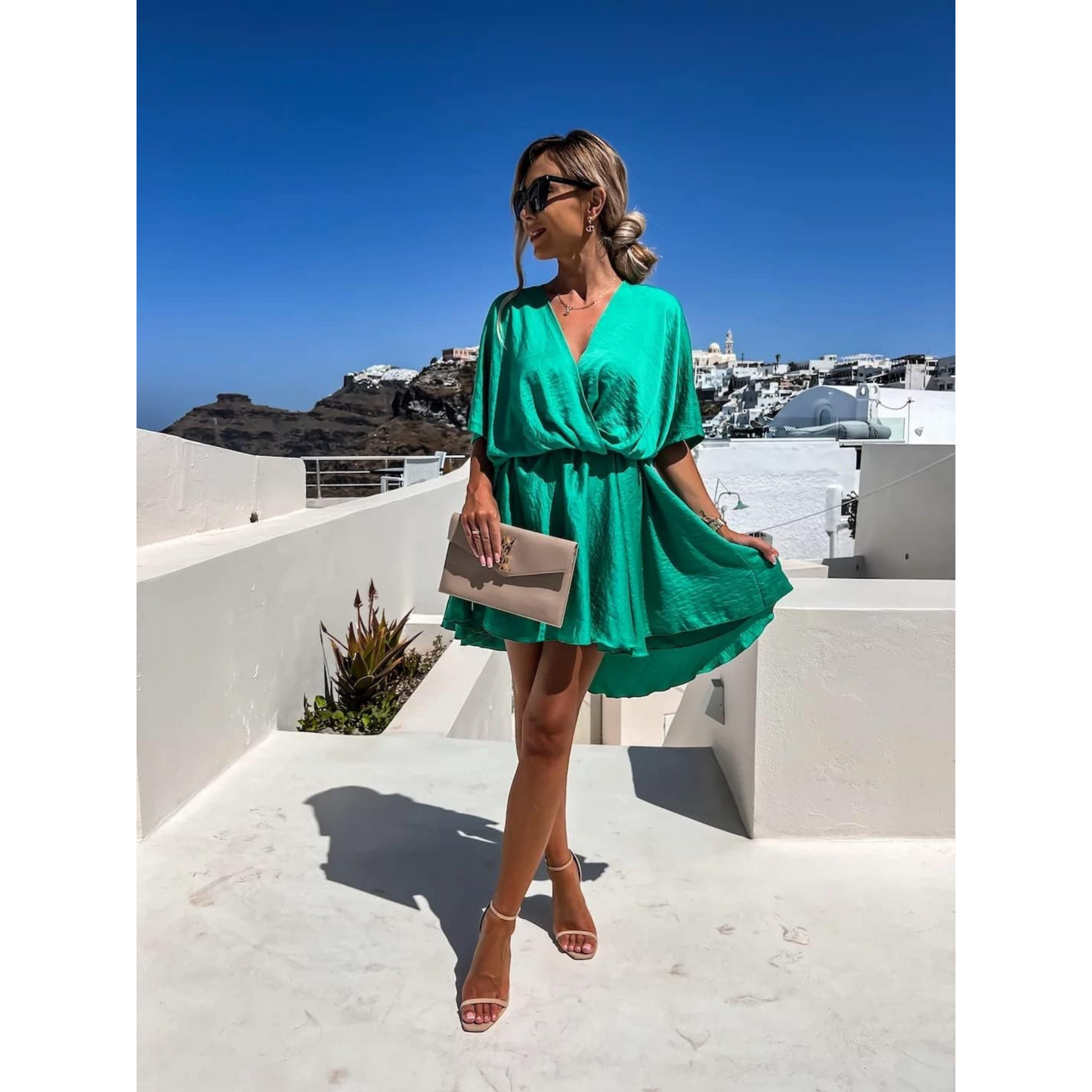 Femmes Robe Boho | V-Neck et Style Cérémonie