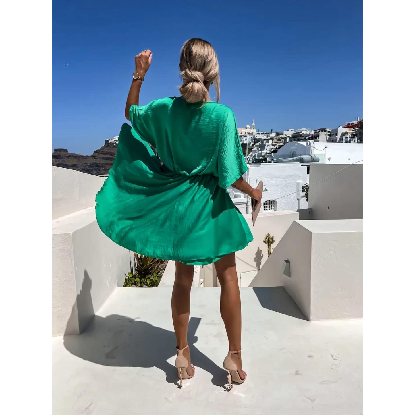 Femmes Robe Boho | V-Neck et Style Cérémonie