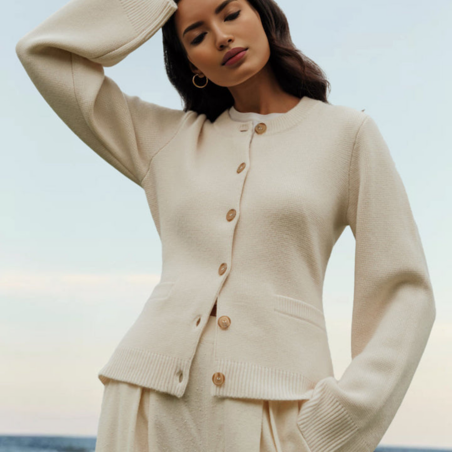 Cléah | Cardigan Pour Femme | Ultra-Doux Ouvert Avec Boutons