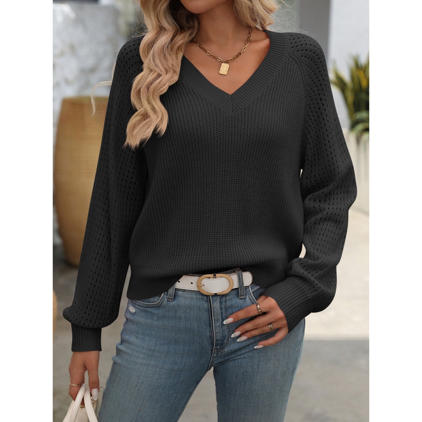 Maelynn | Pull Décontracté Pour Femme | Confortable Col V