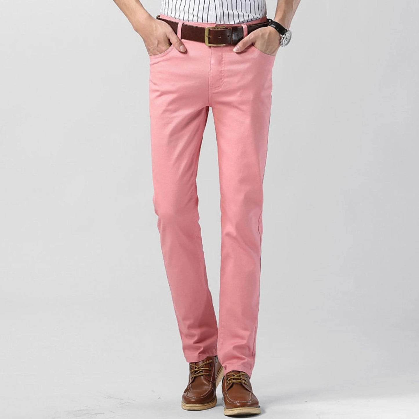 Hommes Pantalon Décontracté | Extensible Coupe Droite