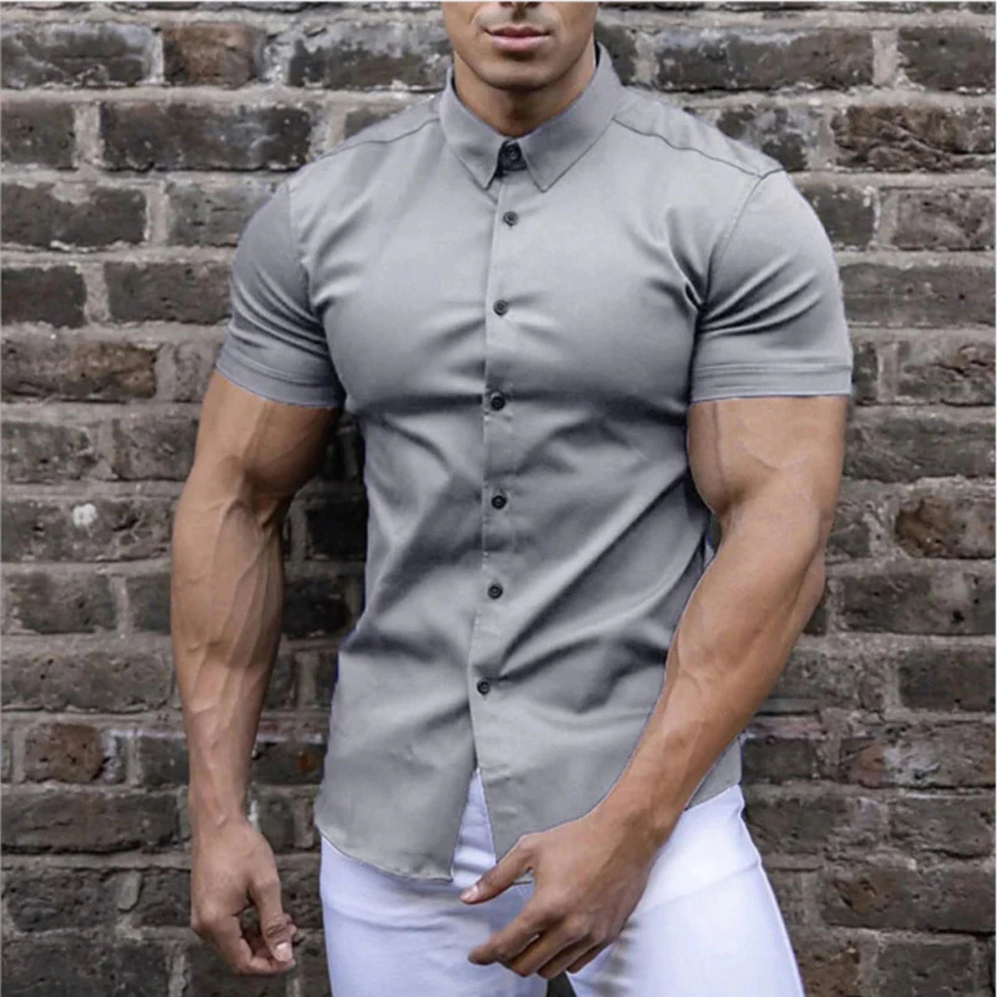 Hommes Chemise Décontractée | Manches Courtes
