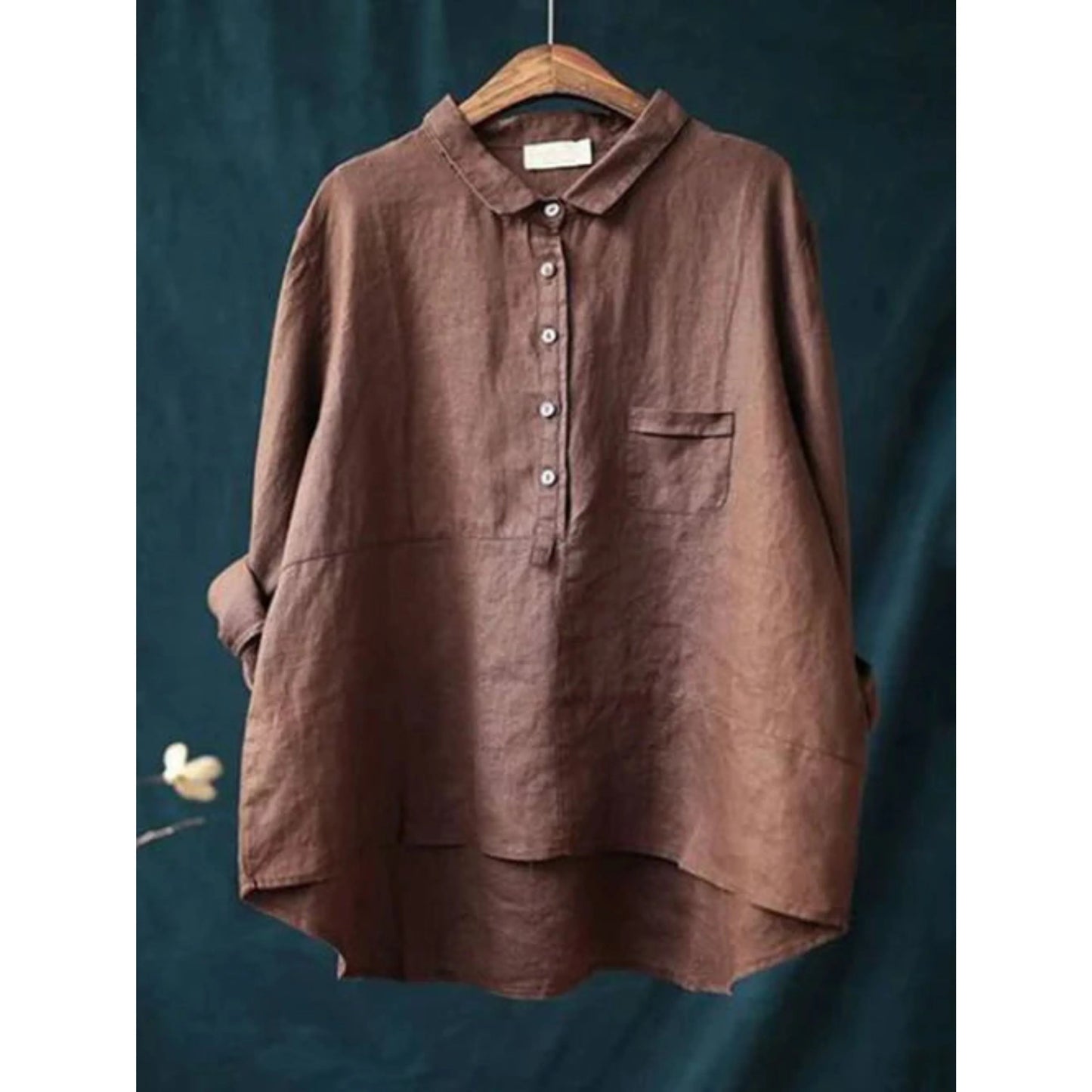 Femmes Blouse Décontractée Oversize | Manches Longues