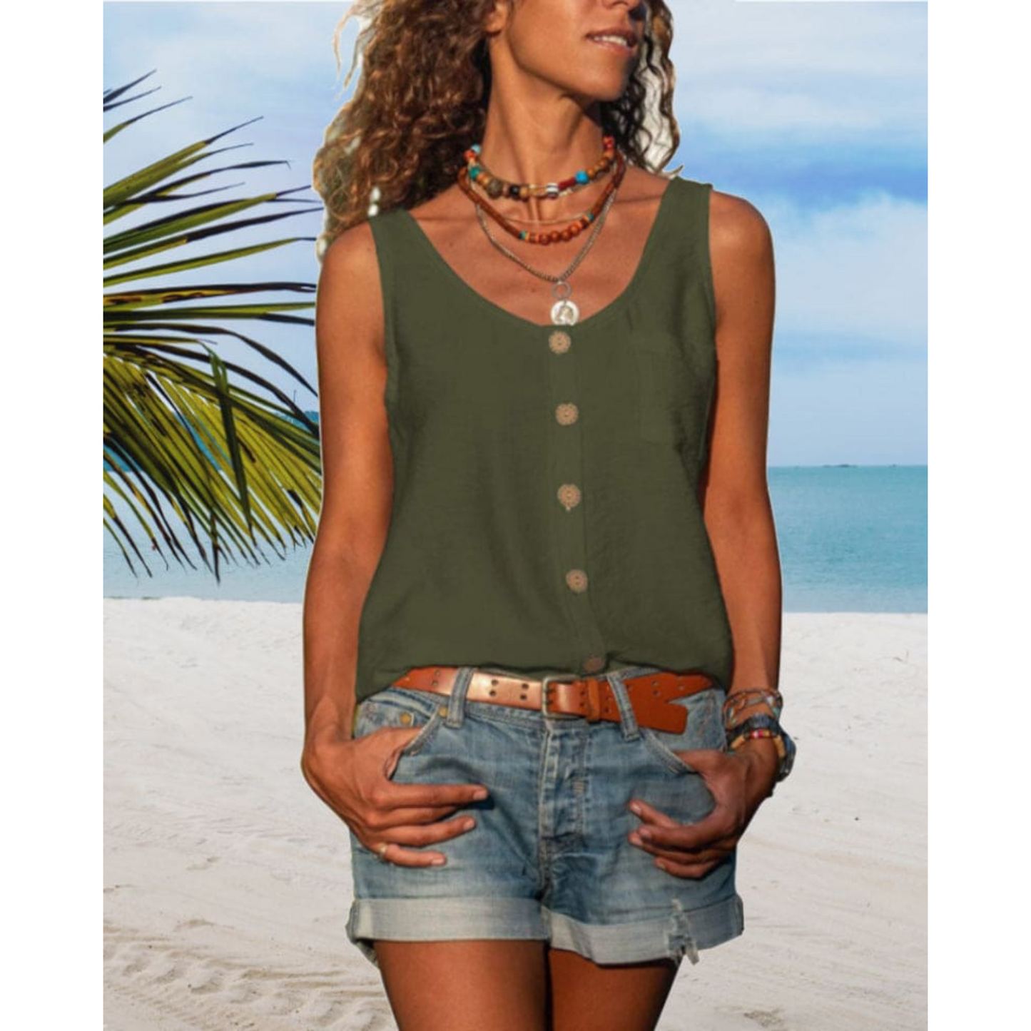 Armance | Femme Top | Coupe Fluide et Col V