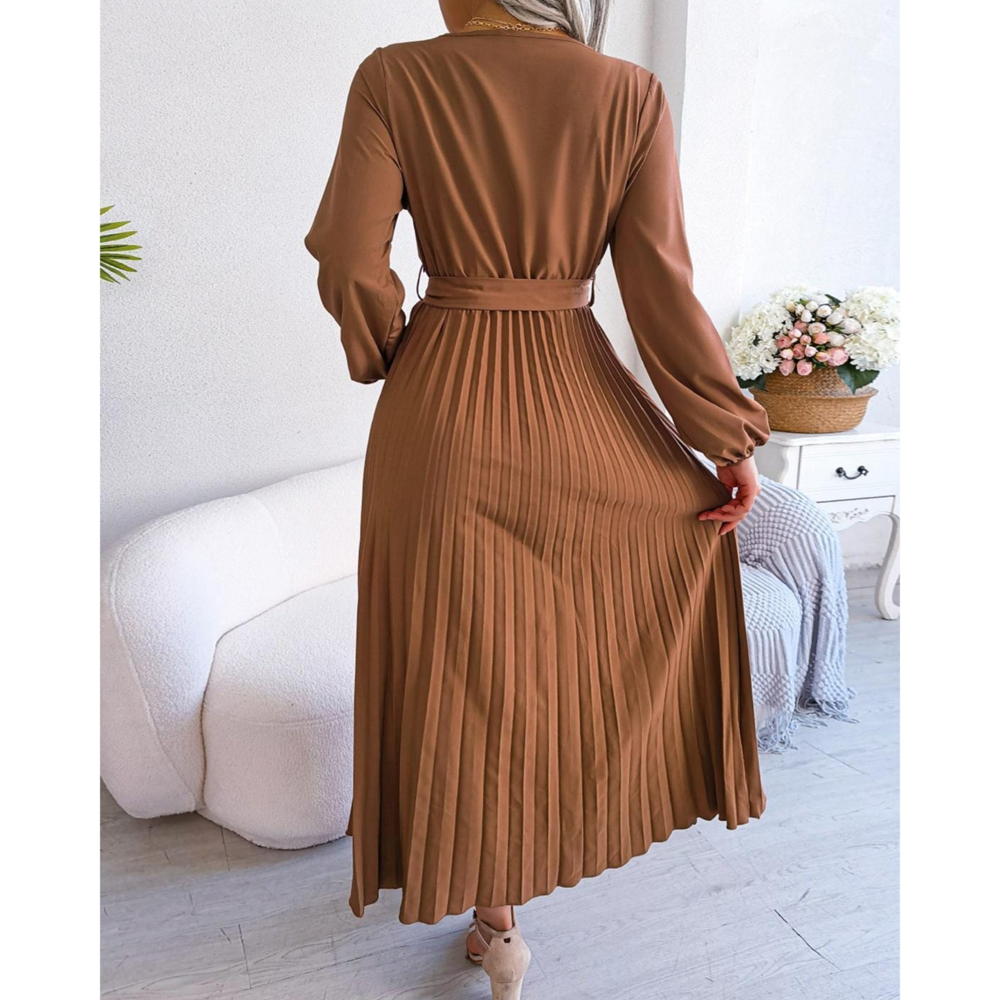 Femmes Robe Maxi Boho | V-Neck et Style Cérémonie