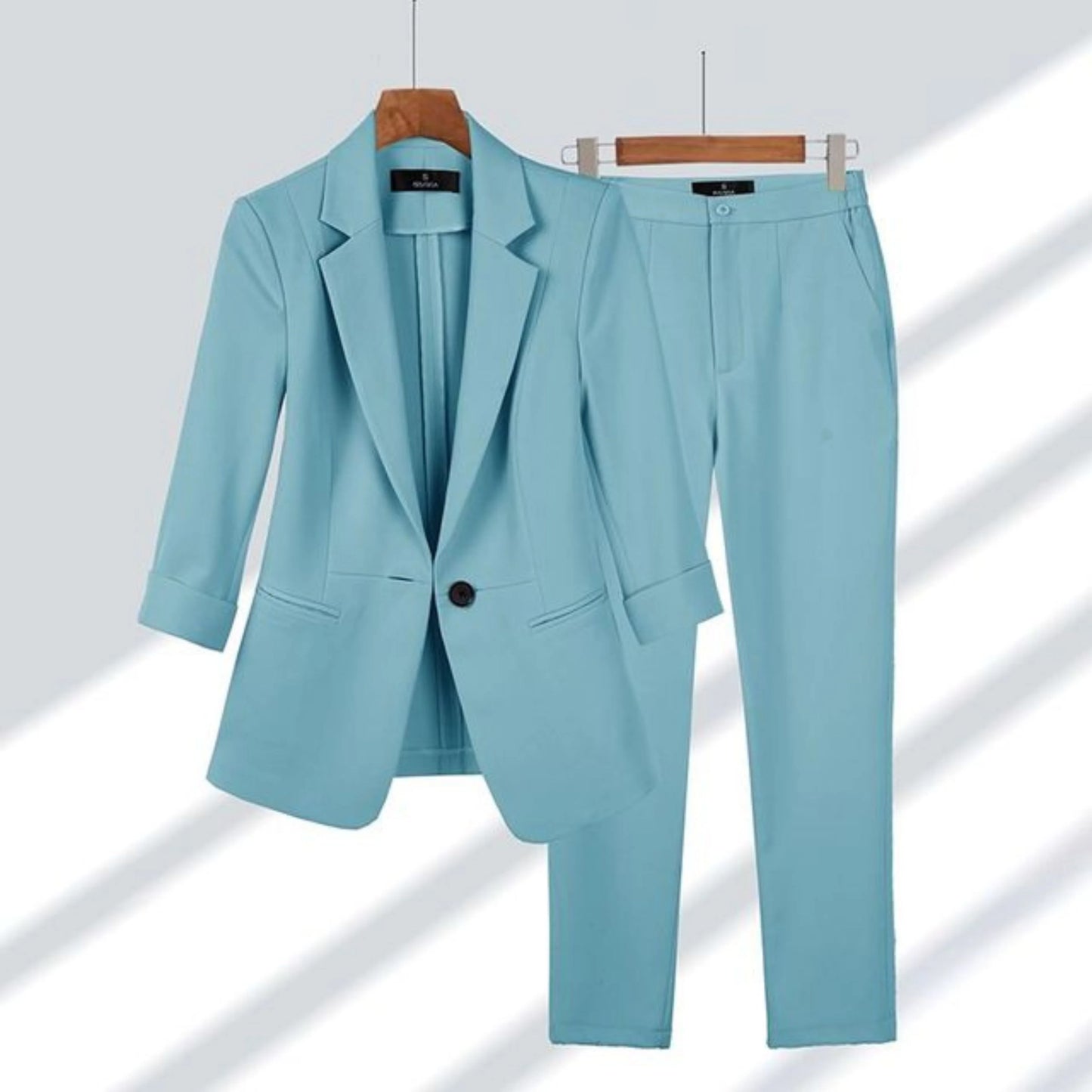 Femmes Ensemble Blazer et Pantalon Chic Formel | Deux Pièces