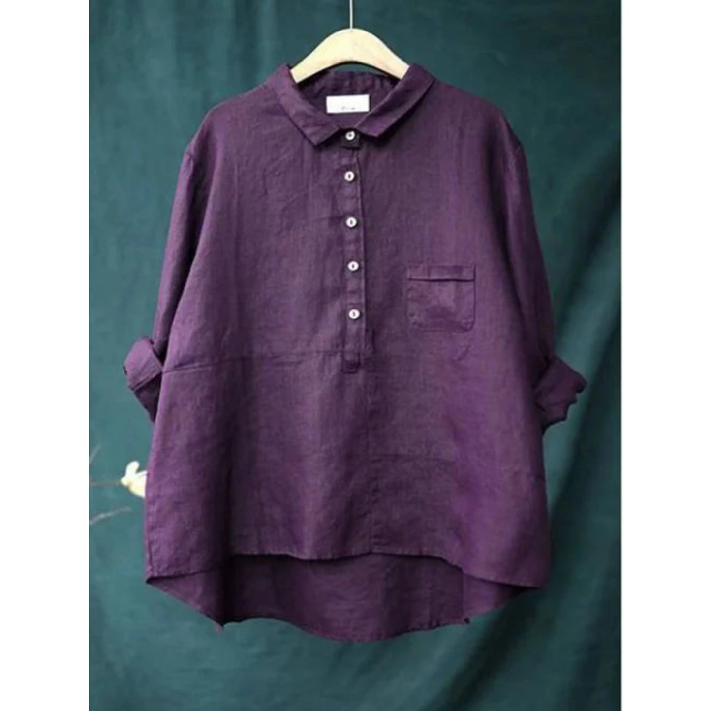 Femmes Blouse Décontractée Oversize | Manches Longues