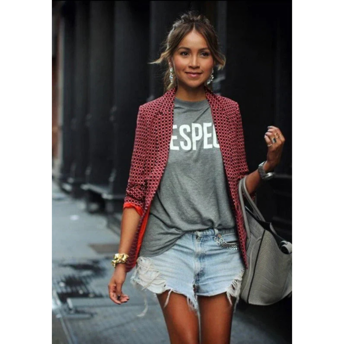 Narcisse | Femme Blazer Chic | Coupe Fluide et Imprimé Tendance