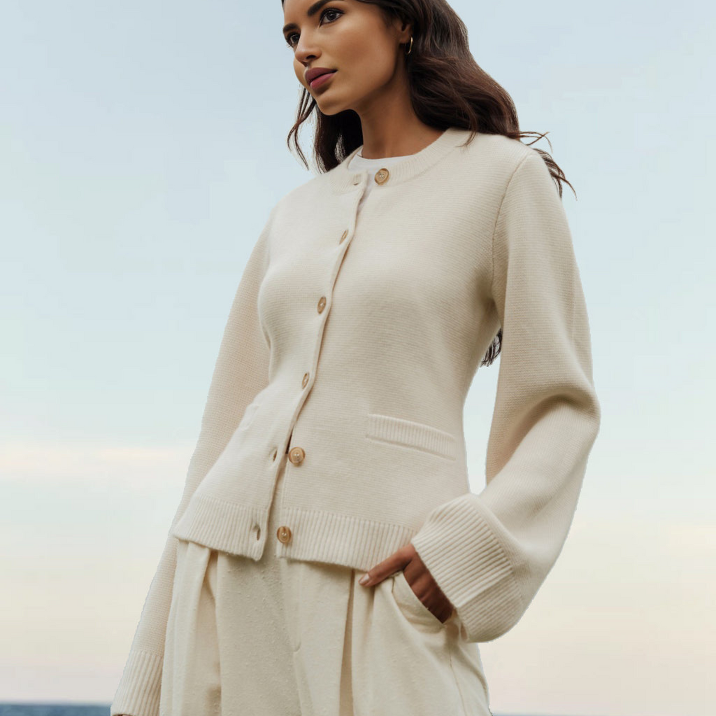 Cléah | Cardigan Pour Femme | Ultra-Doux Ouvert Avec Boutons