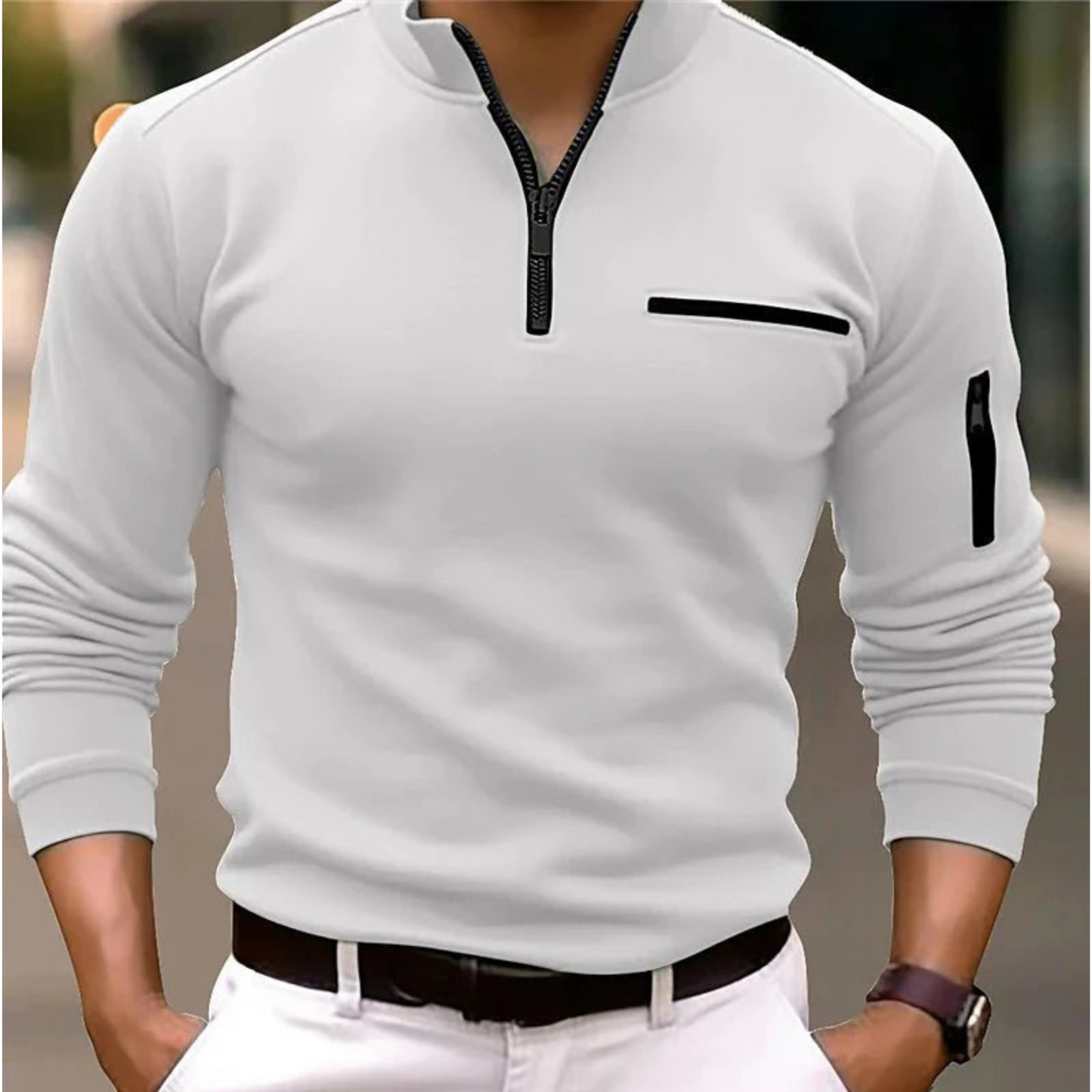 Armand | Homme Pull Zippé | Confort et Polyvalence