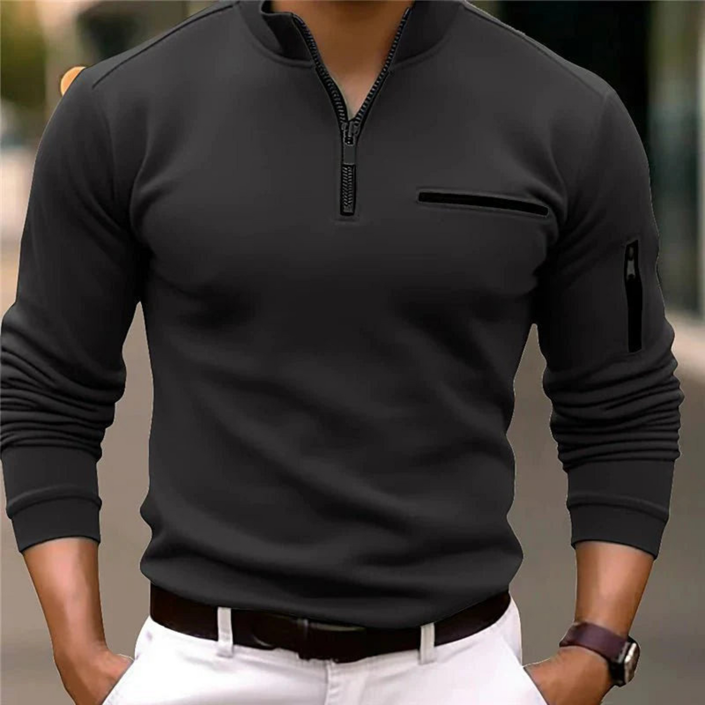 Armand | Homme Pull Zippé | Confort et Polyvalence