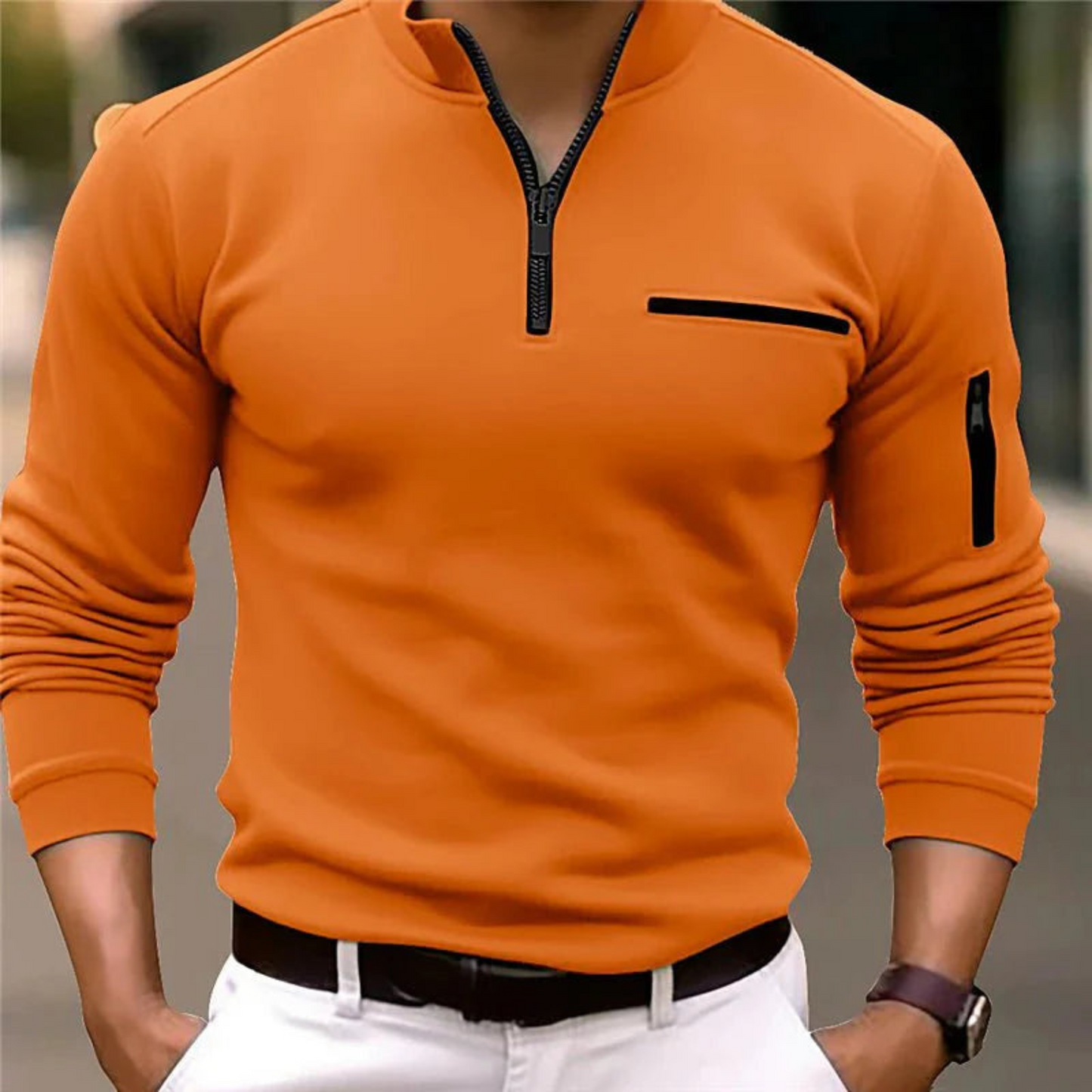 Armand | Homme Pull Zippé | Confort et Polyvalence