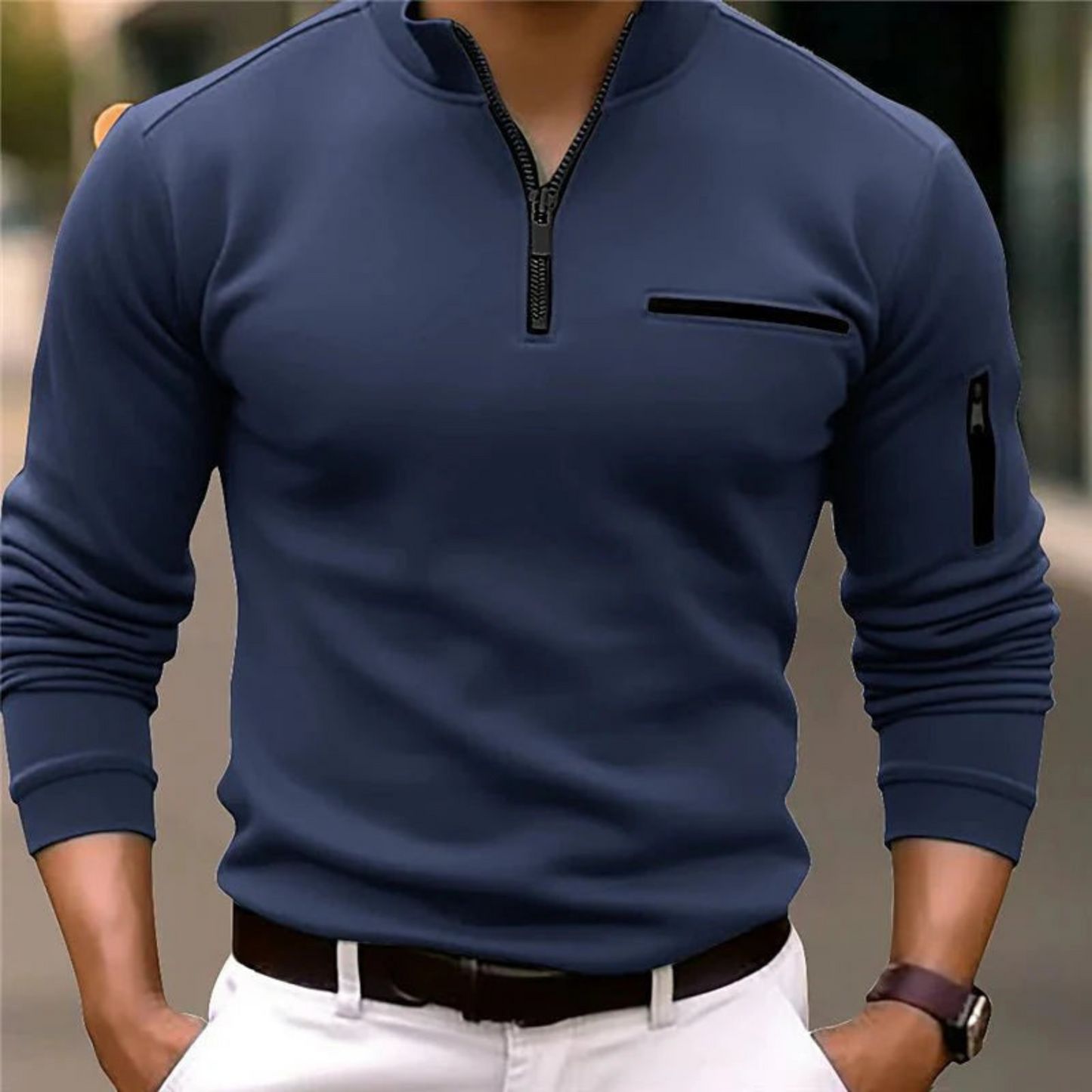 Armand | Homme Pull Zippé | Confort et Polyvalence