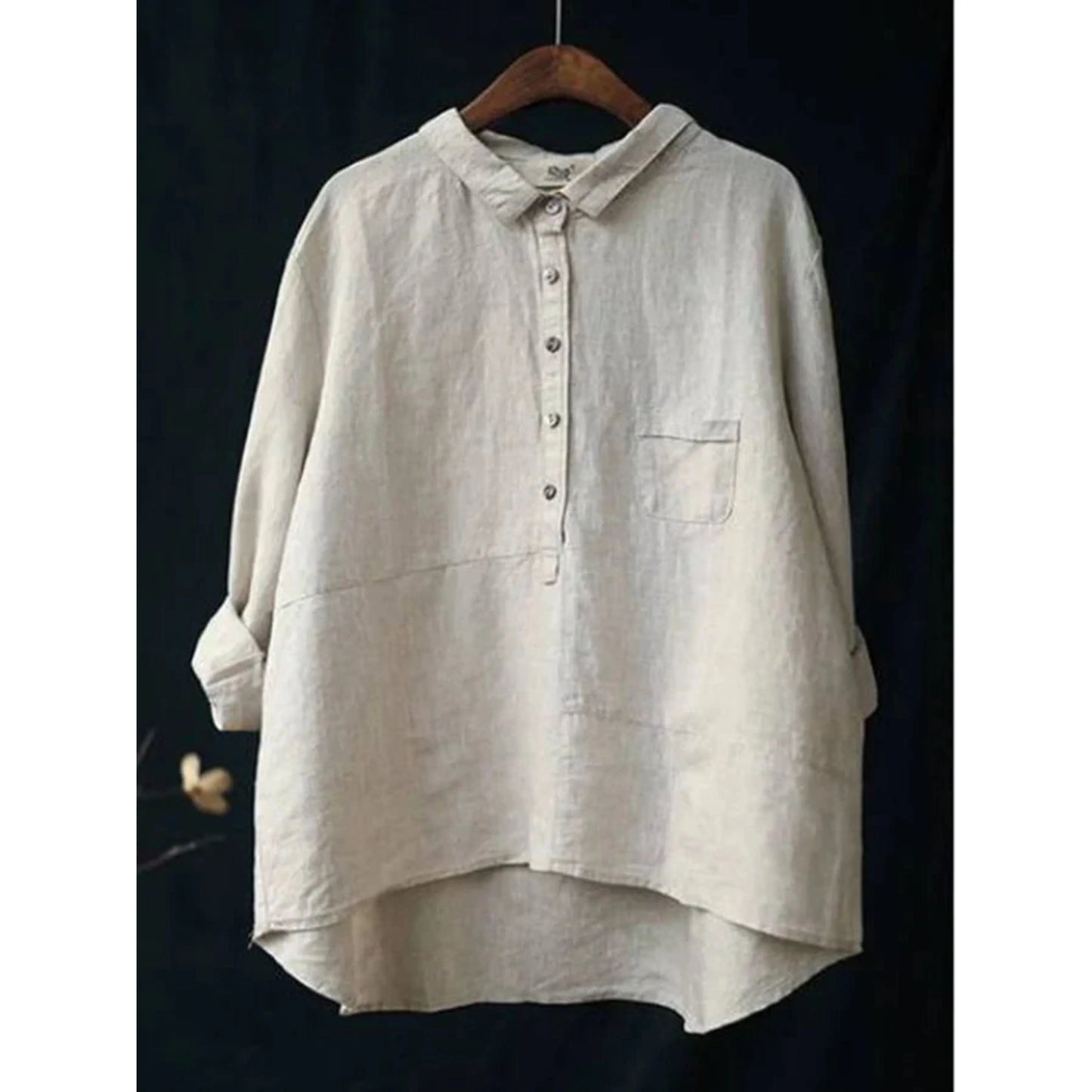 Femmes Blouse Décontractée Oversize | Manches Longues