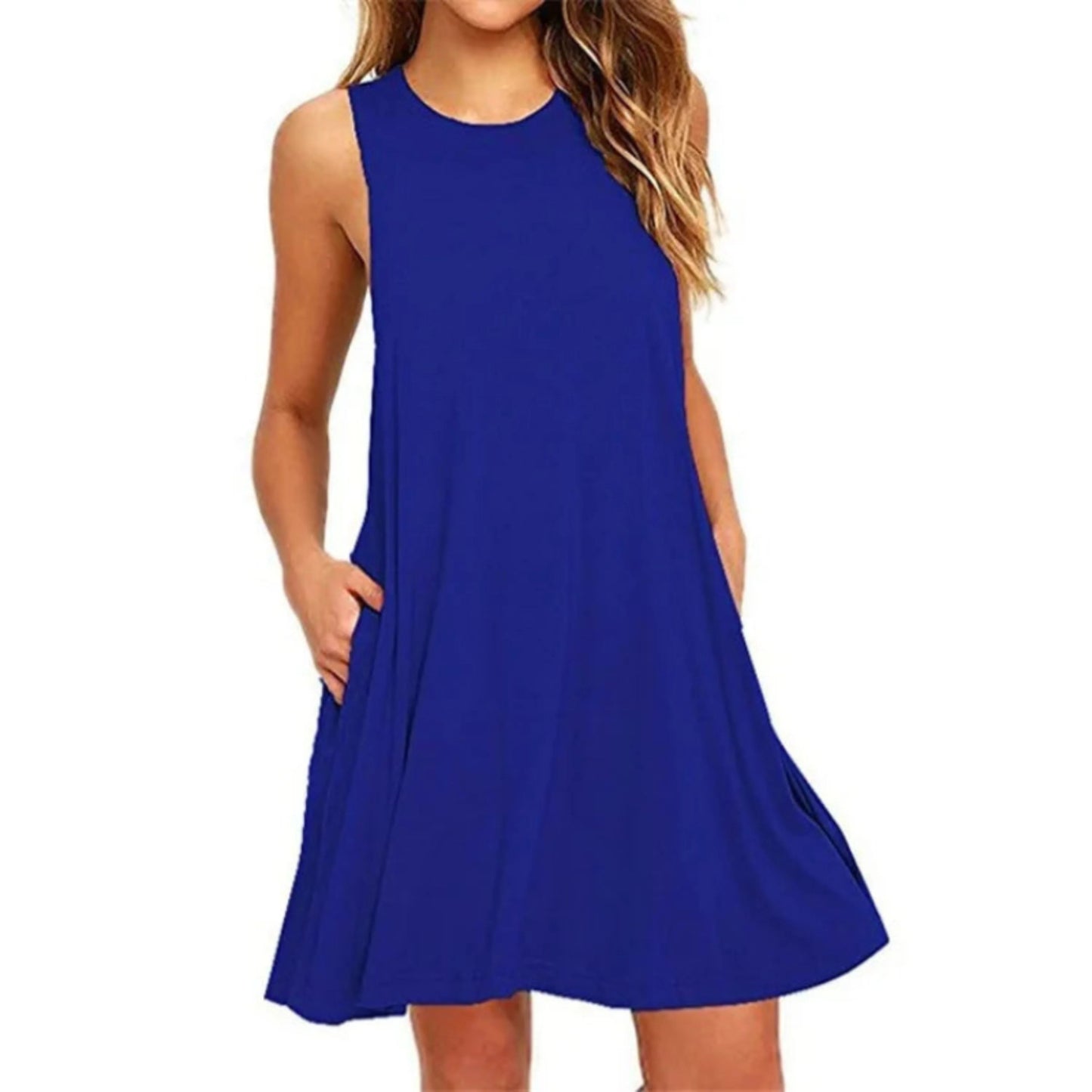 Femmes Robe D'été Col Rond | Mini
