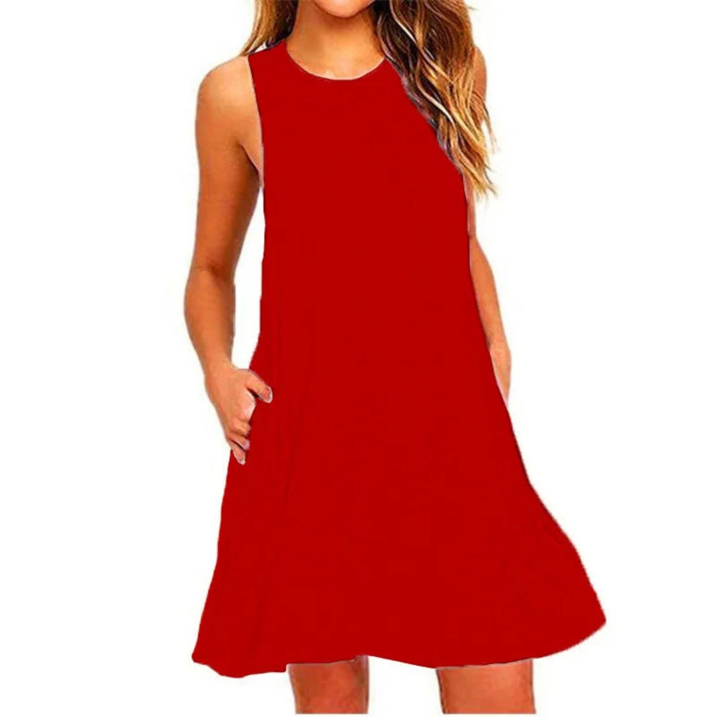 Femmes Robe D'été Col Rond | Mini