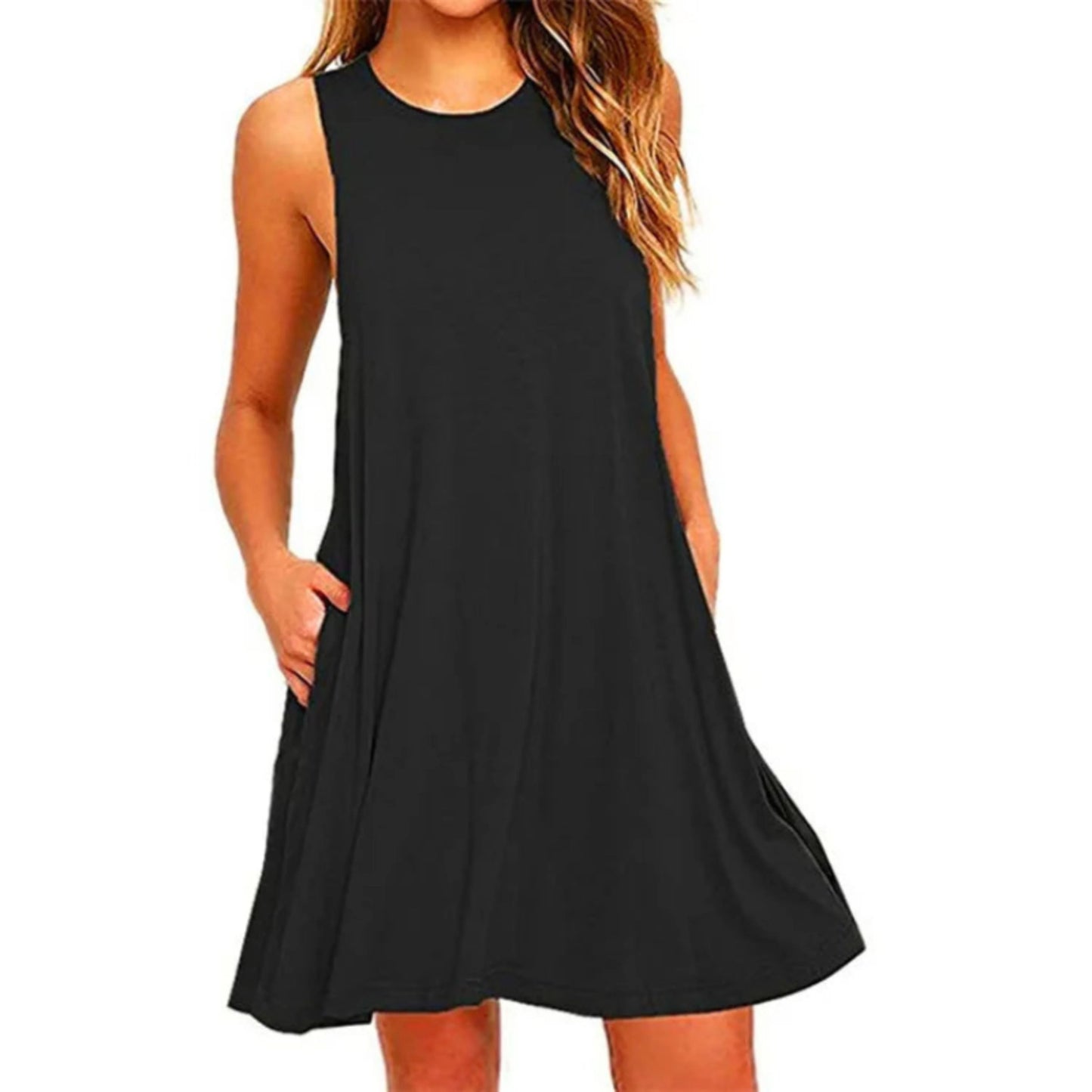 Femmes Robe D'été Col Rond | Mini