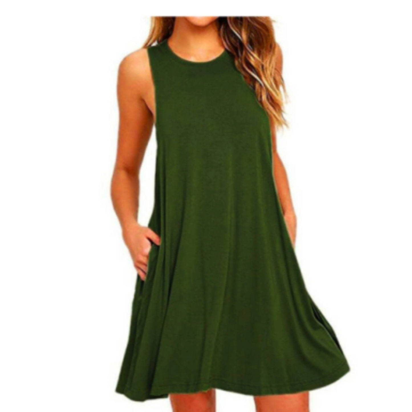 Femmes Robe D'été Col Rond | Mini