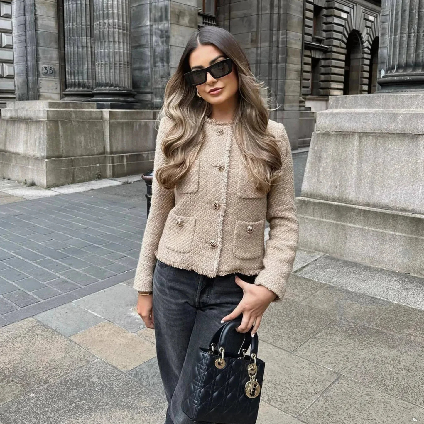 Lhéa | Veste Femme | Élégance en Tweed