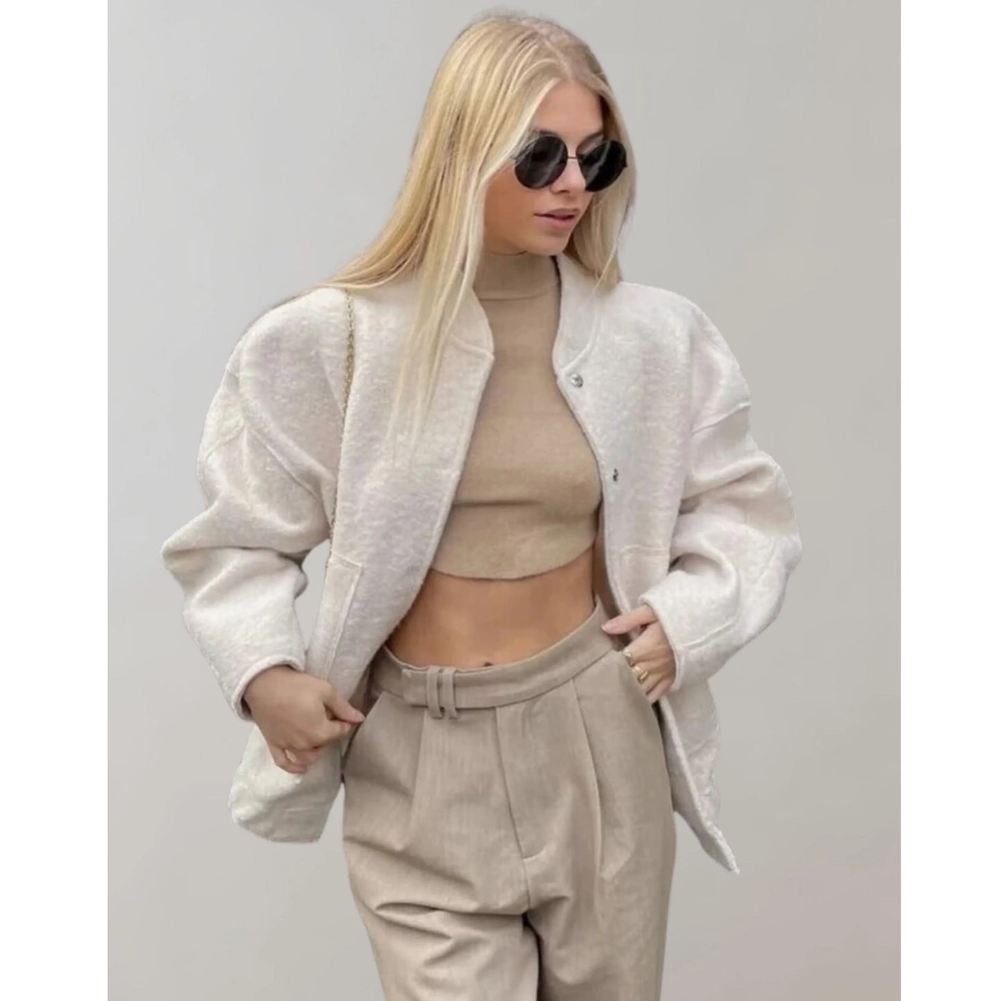 Femmes Veste Bombardier | Coupe Oversize