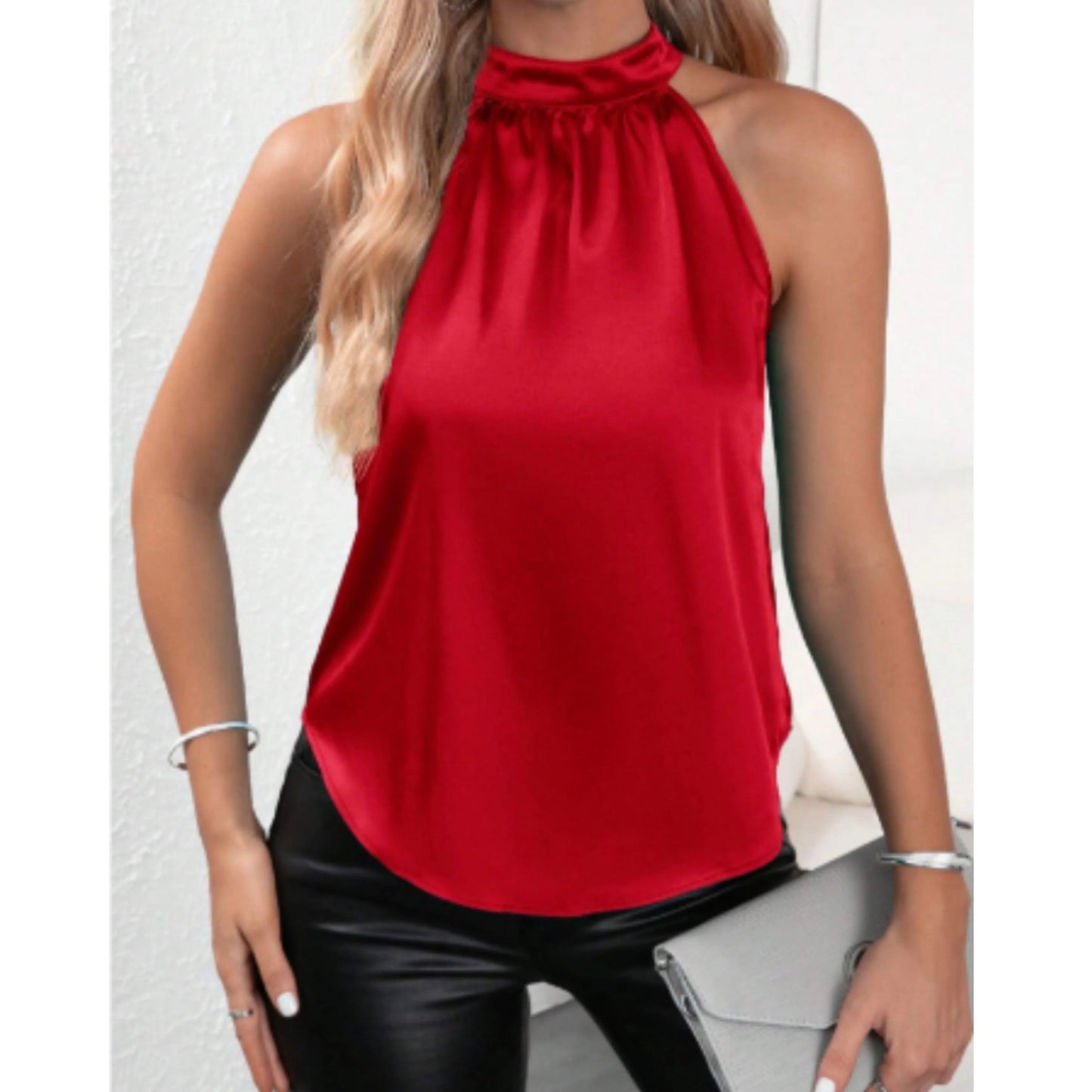 Femmes Blouse Dos Nu Sans Manches | Été