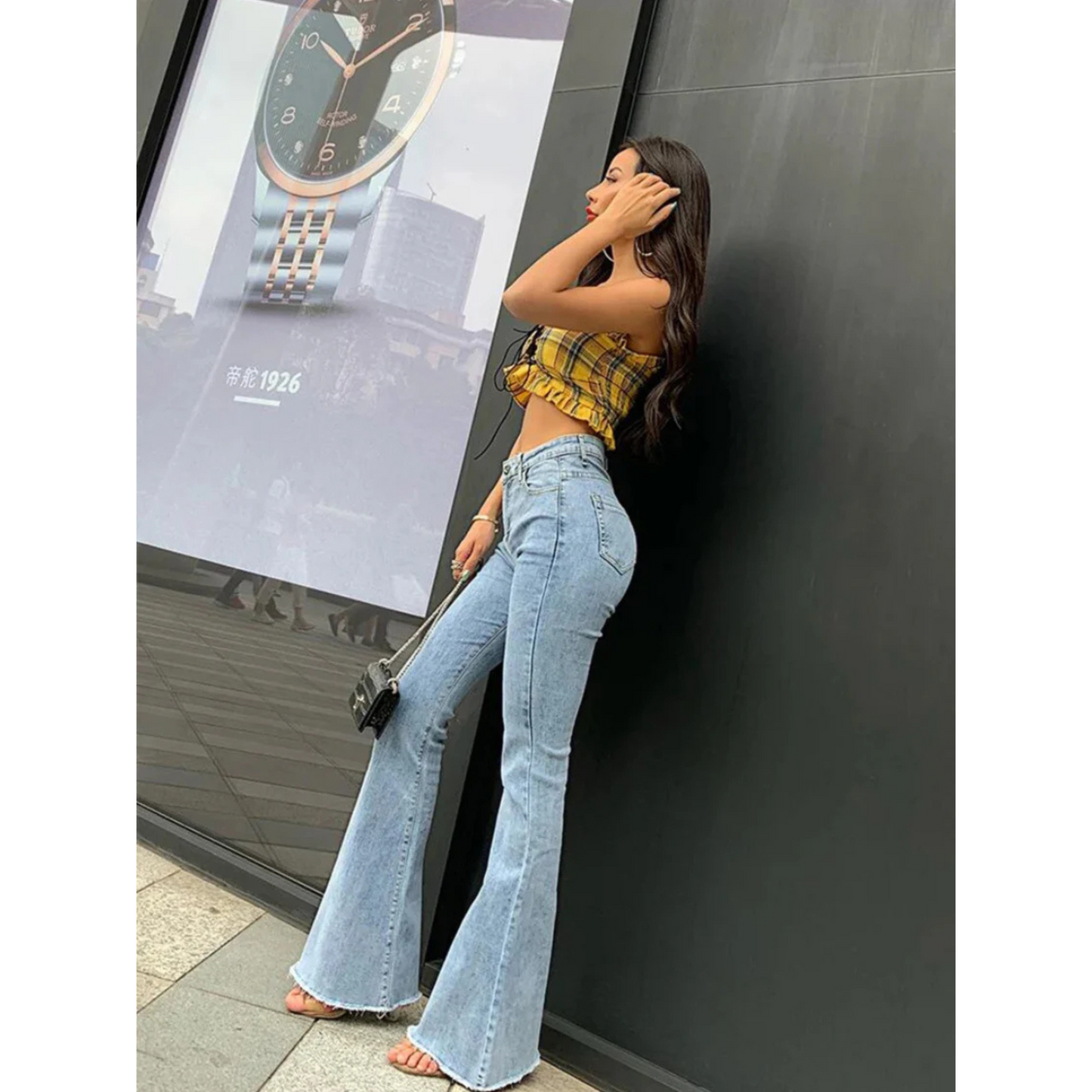 Nadège-Lou | Femme Jean Évasé | Coupe Flatteuse et Confort