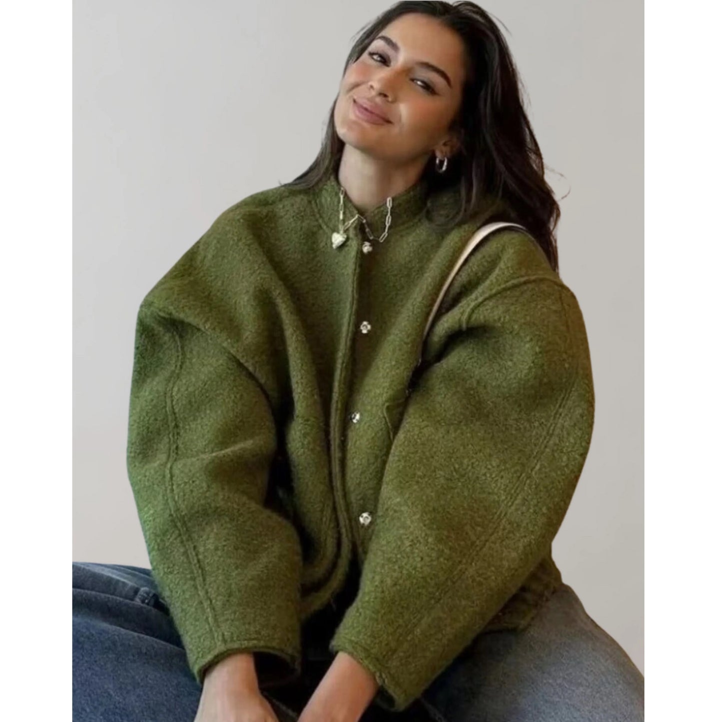 Femmes Veste Bombardier | Coupe Oversize
