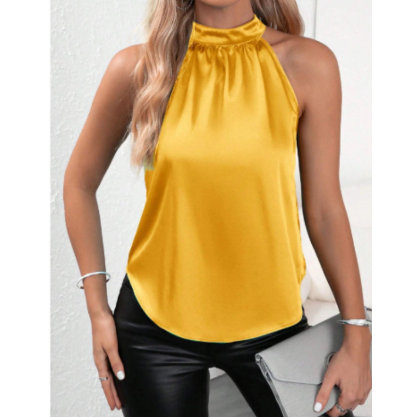 Femmes Blouse Dos Nu Sans Manches | Été