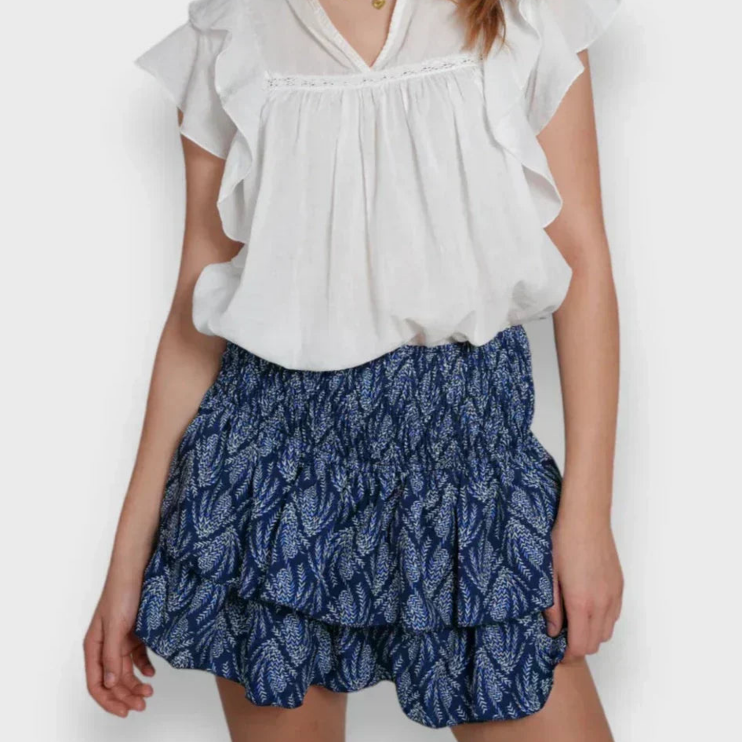 Dounia | Femme Mini-Jupe | Tissu Léger et Extensible