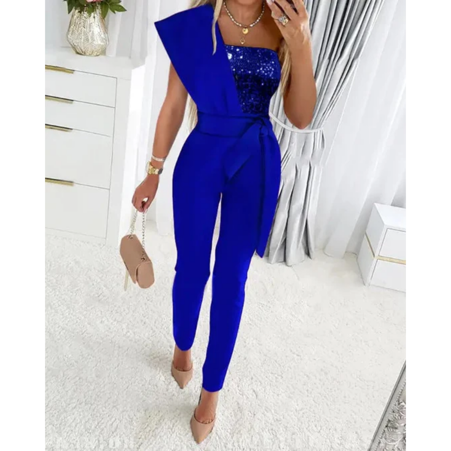 Eleïra | Jumpsuit Étincelant Style Festif