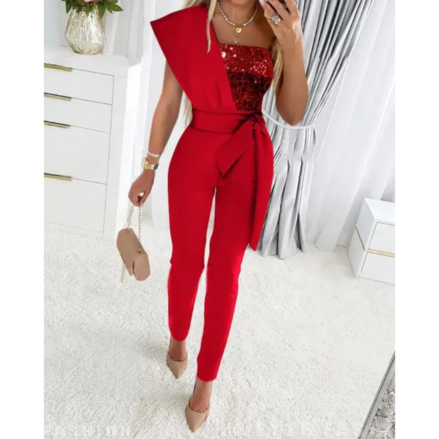 Eleïra | Jumpsuit Étincelant Style Festif