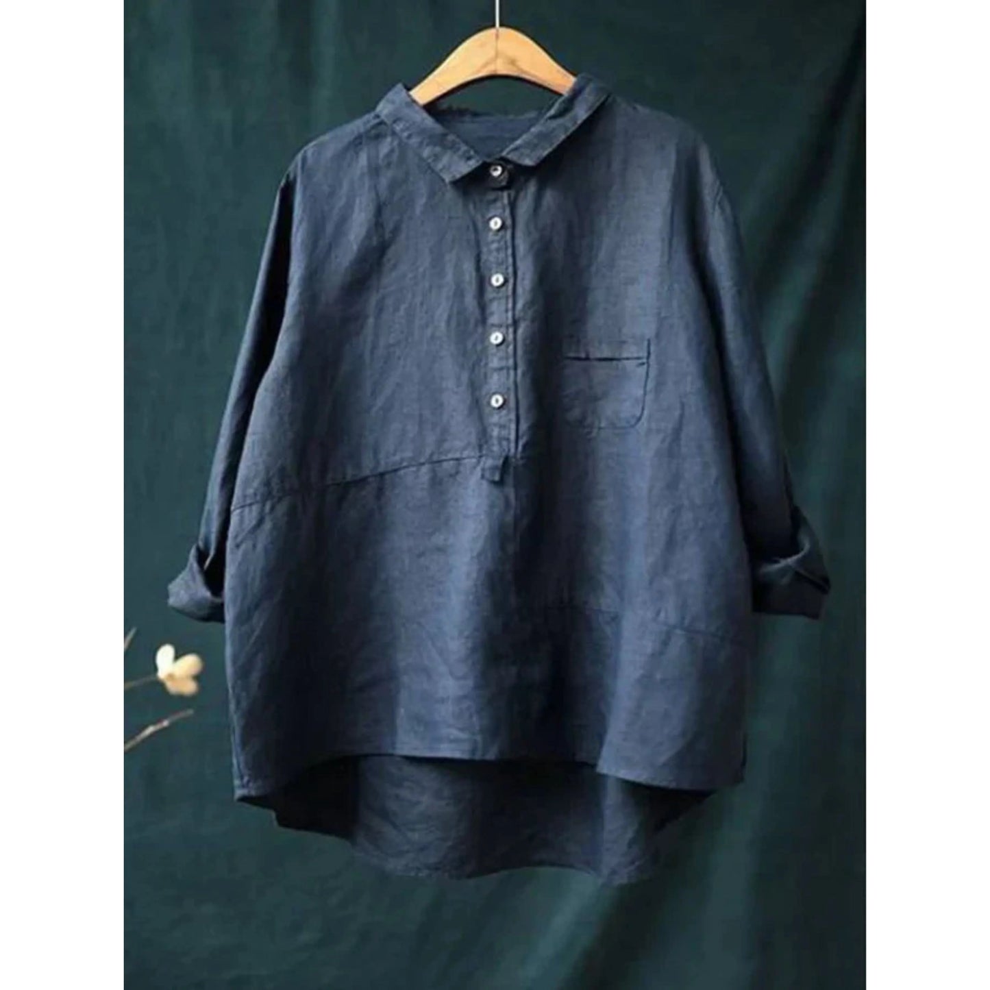 Femmes Blouse Décontractée Oversize | Manches Longues