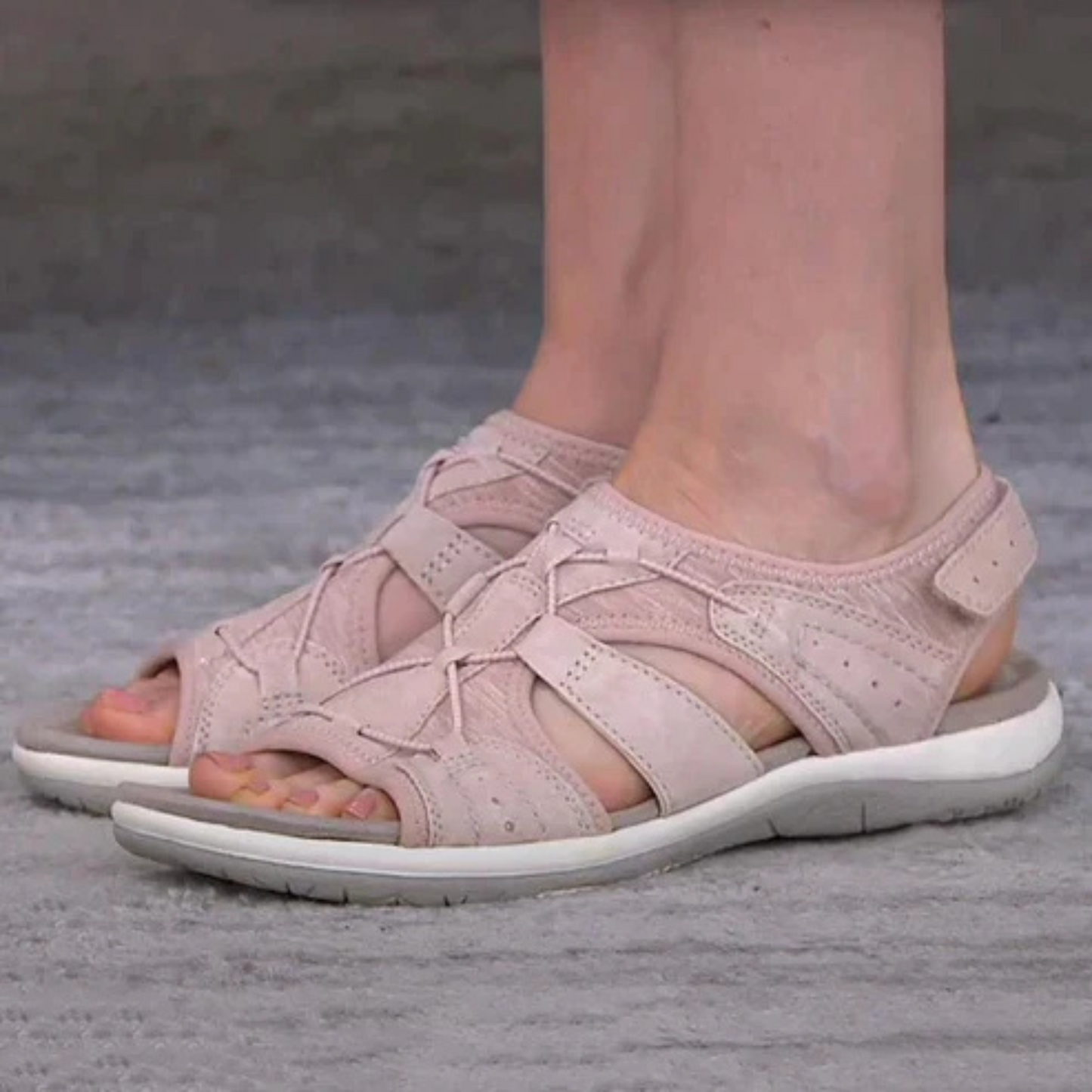 Rosette | Femme Sandales | Bout Ouvert et Semelle Flexible
