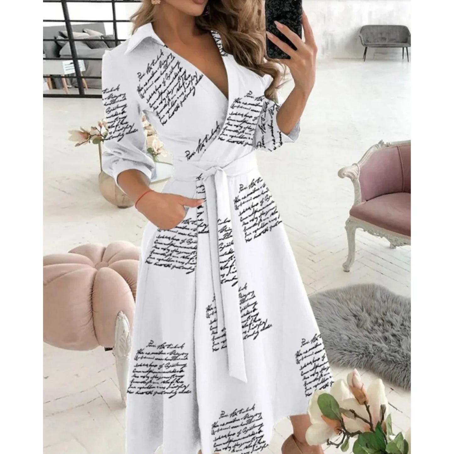 Femmes Robe Portefeuille | Coupe Raffinée