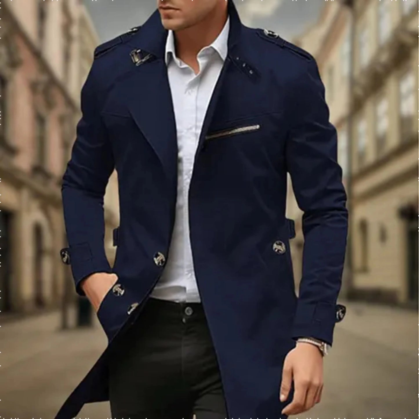 Hommes Trench-Coat Imperméable | Double Boutonnage