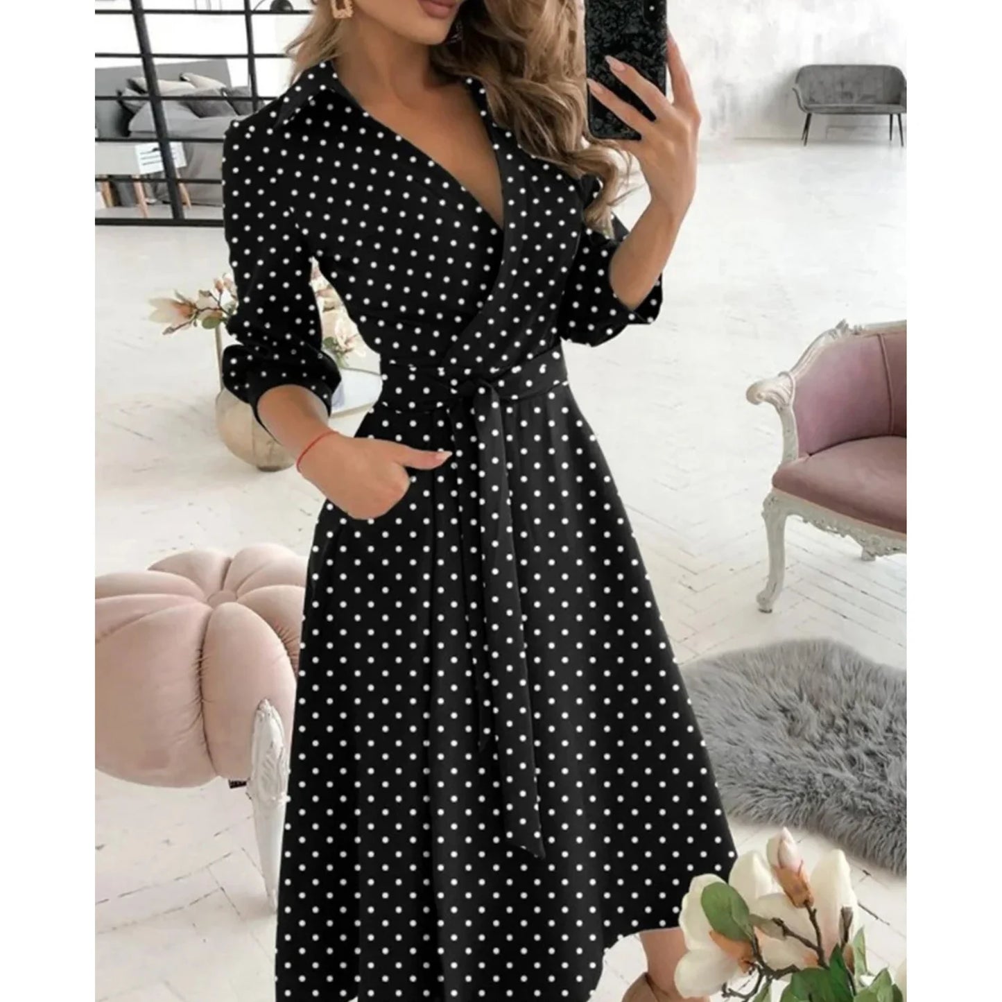 Femmes Robe Portefeuille | Coupe Raffinée