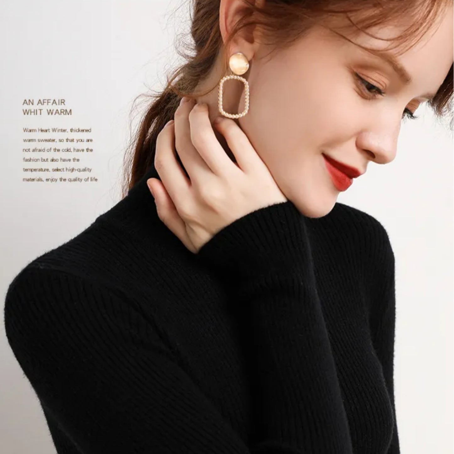 Daphnéa | Pull Col Roulé Pour Femme | Tricot Ribbé