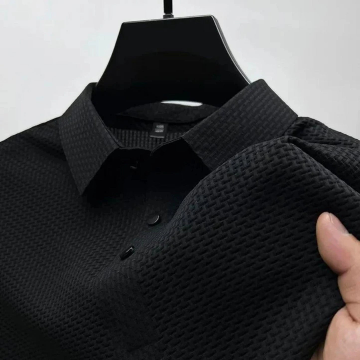Hommes Polo Texturé Décontracté | Manches Courtes