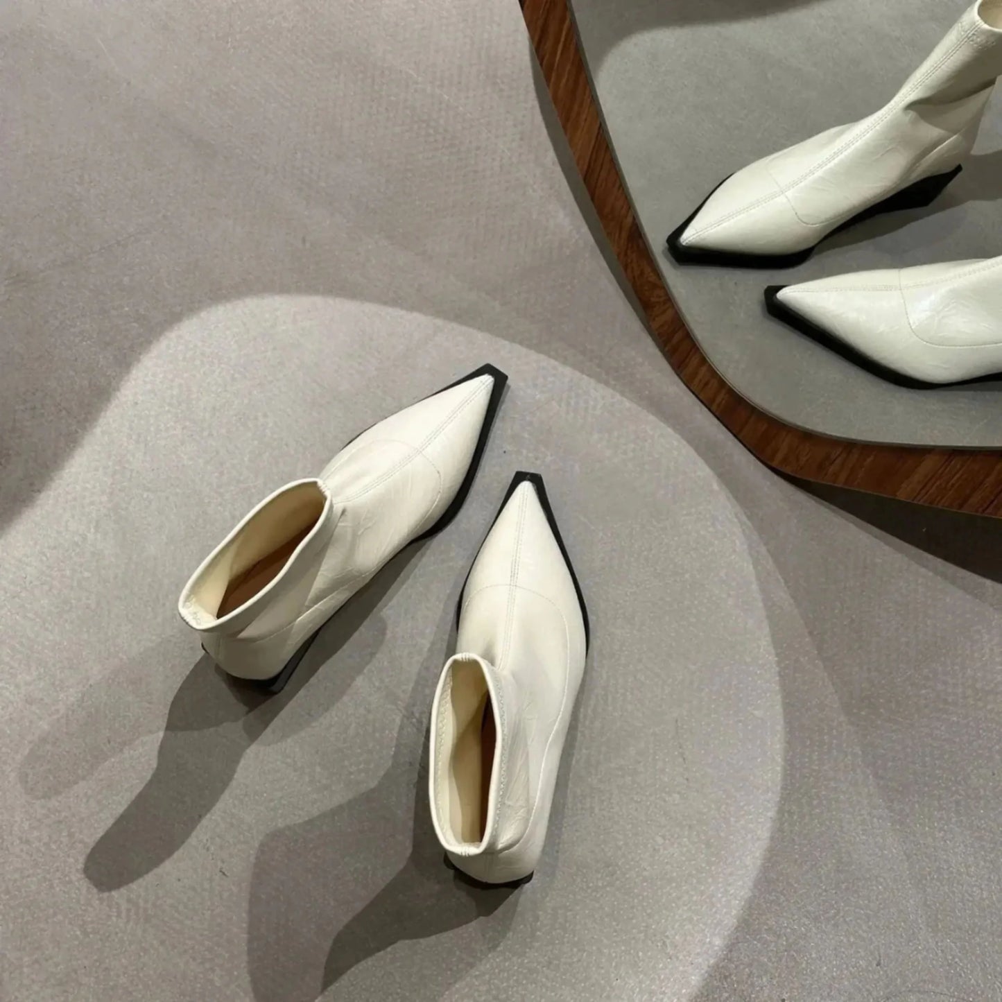 Femmes Bottines À Bout Pointu | Chic