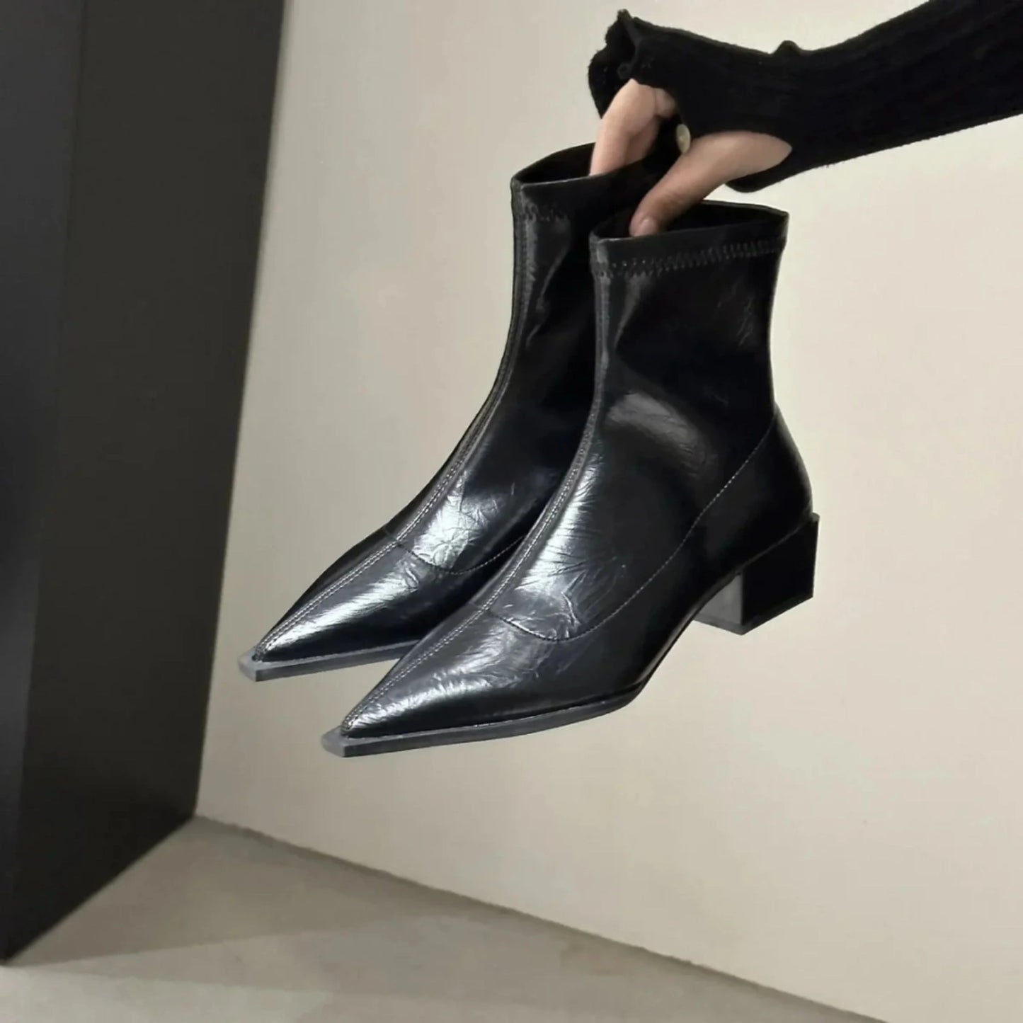 Femmes Bottines À Bout Pointu | Chic