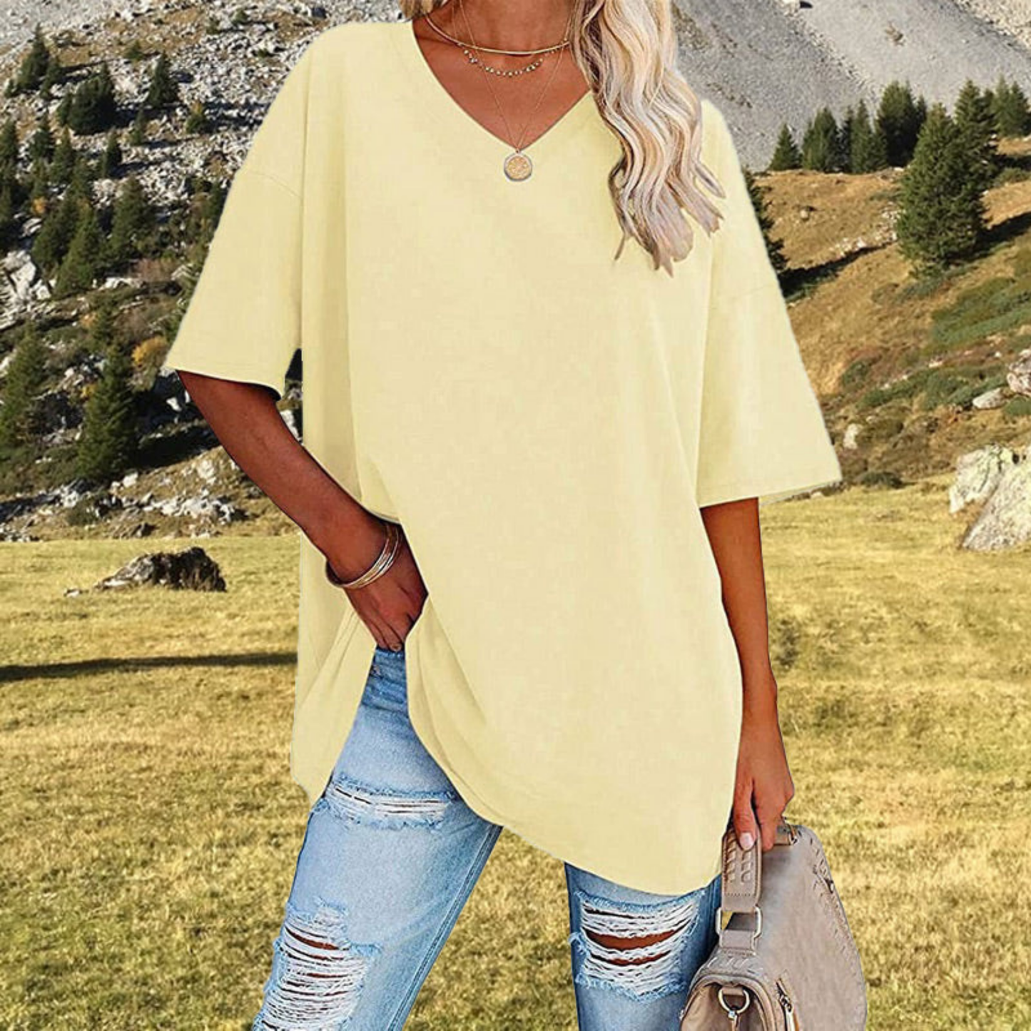Déborah | Femme Chemise Oversize | Légère et Polyvalente