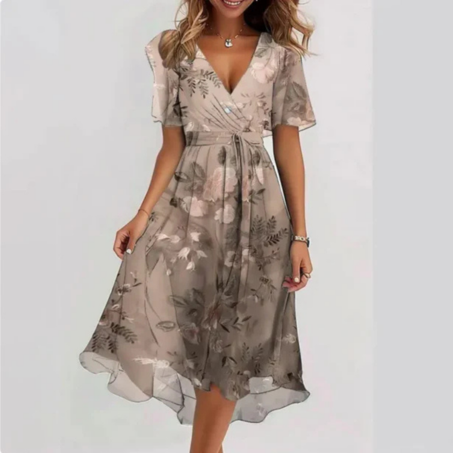 Femmes Robe | Décolleté V et Coupe Fluide
