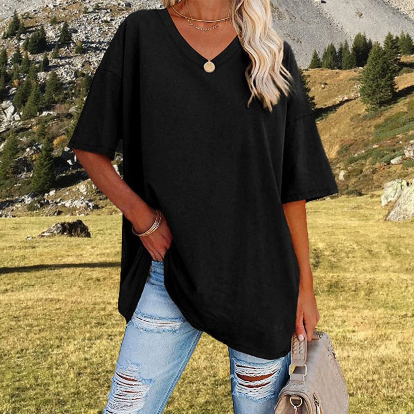 Déborah | Femme Chemise Oversize | Légère et Polyvalente
