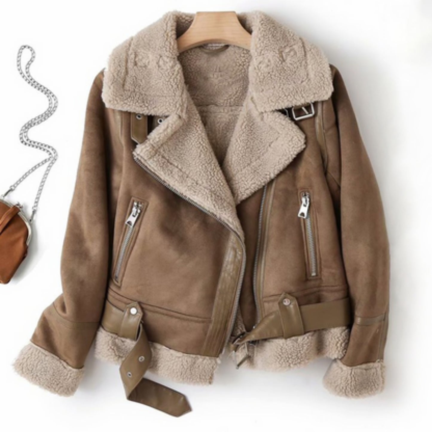 Athénaïs | Veste Biker D'hiver Pour Femme | Chaud