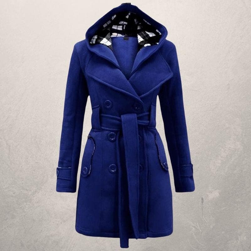 Fedrissa - Manteau Tendance Ceinture Capuche