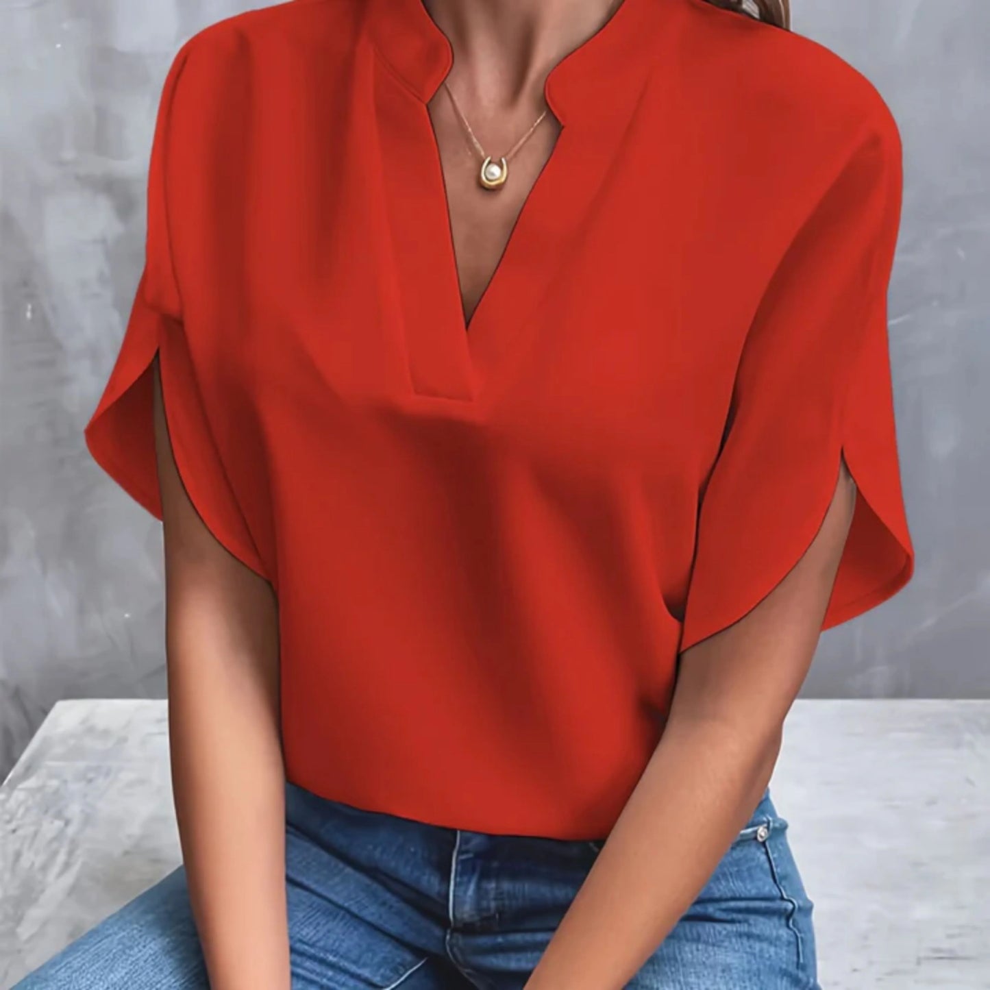 Femmes Blouse Sortie | Manches 3/4