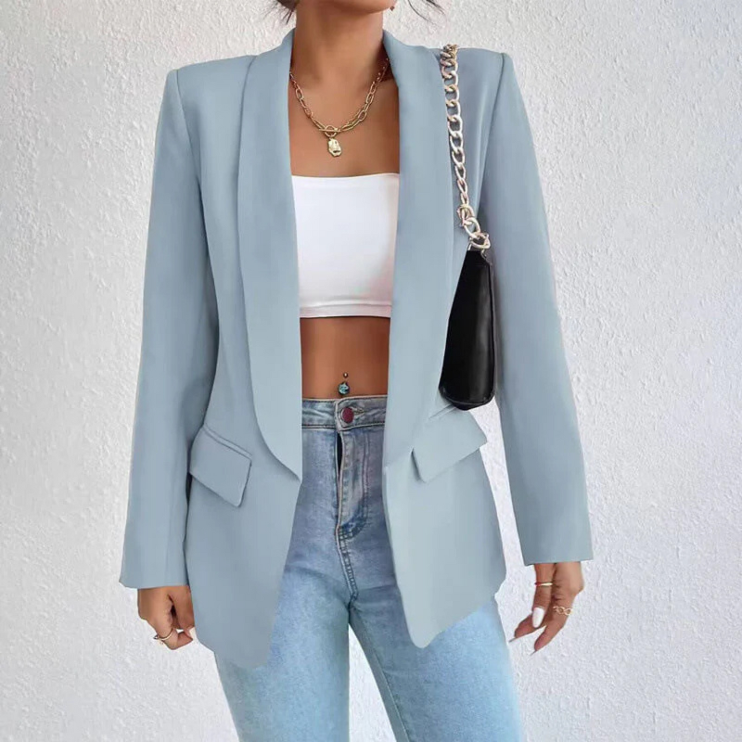 Severina | Femme Blazer Ouvert | Élégance et Liberté de Mouvement
