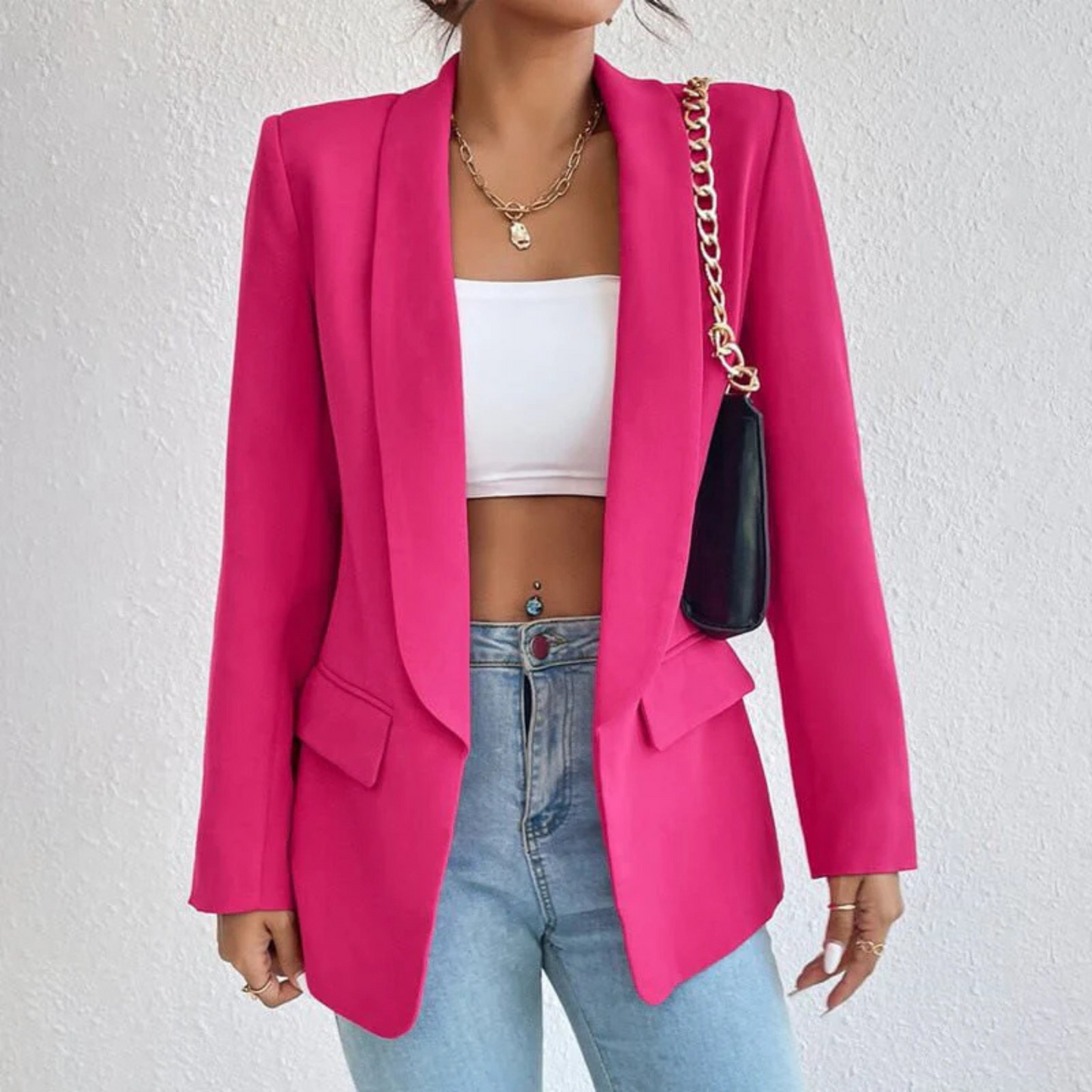 Severina | Femme Blazer Ouvert | Élégance et Liberté de Mouvement