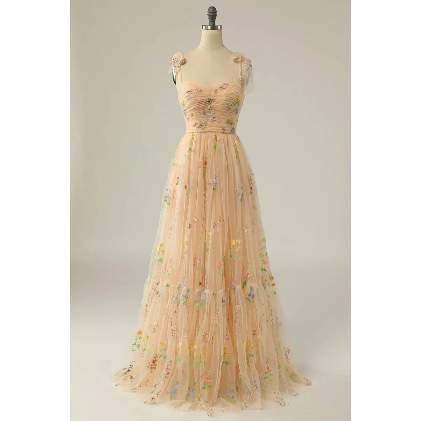 Femmes Robe de Bal | Tulle Brodé Premium
